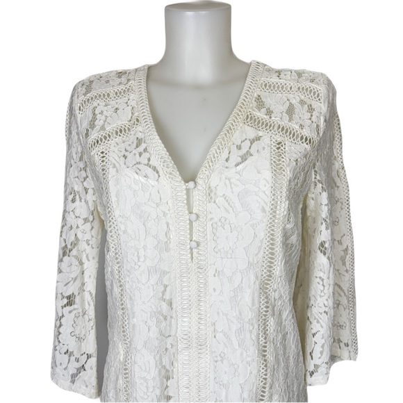 Marciano - Romantic Lace Short Dress - M - Picture 5 of 11